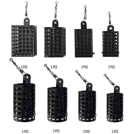 3pcs Bait Cage Attachment Tool Fishing Nesting Device for Outdoor Angling Use