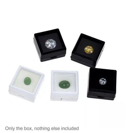 Glass Cover Transparent Bare Stone Box Diamond Acrylic Gem Display Storage Props