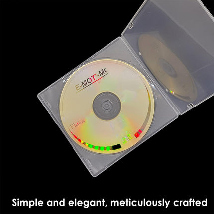 100pcs Transparent Square CD DVD Storage Box Protective Plastic Case for Discs