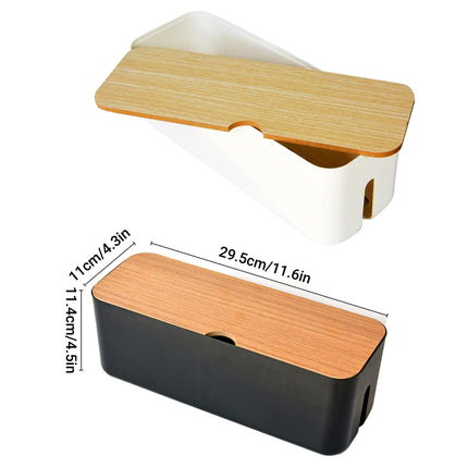 Cable Organizer Box Power Cord Socket Storage Box Fireproof Dustproof Durable