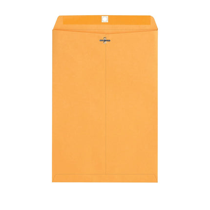 100pcs Kraft Envelopes 6x9in with Metal Clasp for Gift and Document Use