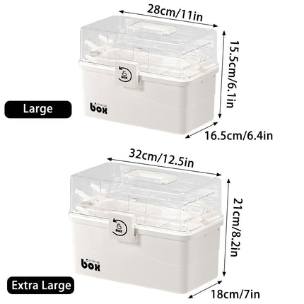 Household Medicine Box Large Capacity First Aid Storage Home Medical Organiser