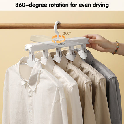 Foldable Multi Function Clothes Hanger Space Saving Non Slip For Coats Shirts