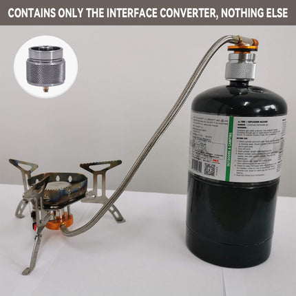 4PCS Gas Furnace Interface Converter Leak Proof for Camping Stoves Lights Grills