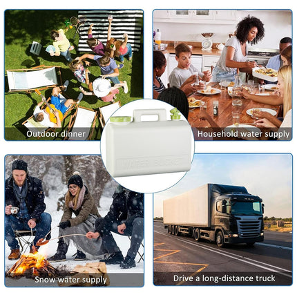 Portable 20L Water Tank Container with Tap Camping Car Outdoor Storage