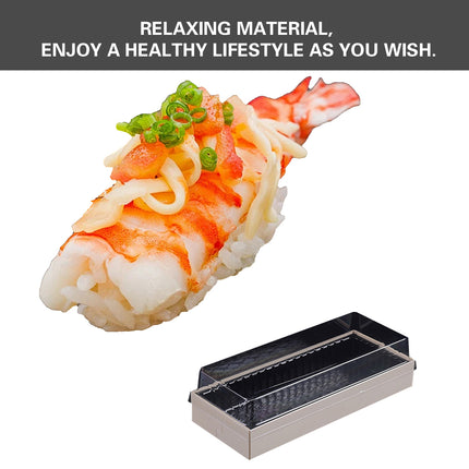 20 PCS Disposable Sushi Bento Lunch Boxes Takeaway Containers Food Grade Storage