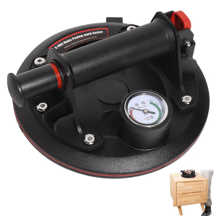 8inch Electric Vacuum Suction Cup Tile Glass Lifter Tool With Gauge And Case