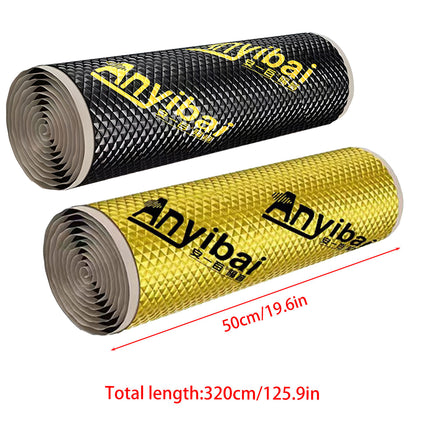 3.2m Car Sound Deadening Roll Self-Adhesive Noise Insulation Foam Doors Floors