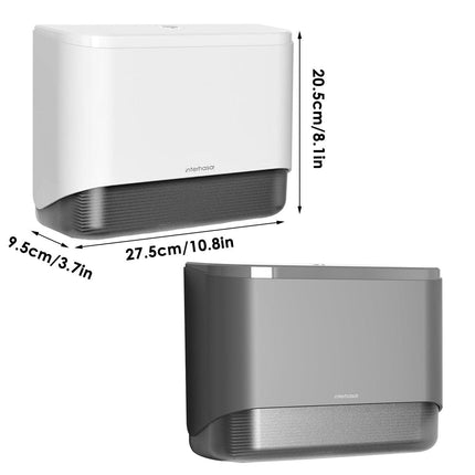 Wall Mounted Paper Dispenser Box Perforation Free Hand Towel Holder for Kitchen