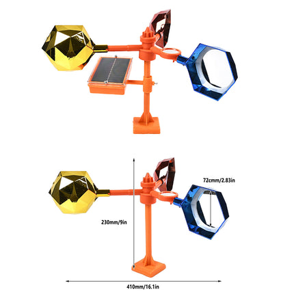Solar Bird Repeller with 360-Degree Rotation Reflective Rainproof