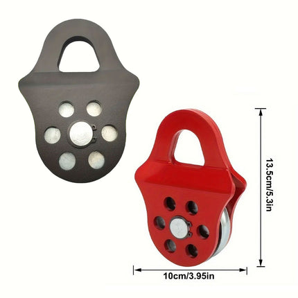 Off Road Recovery Winch Pulley Snatch Block Tackle Tow Hook Accessory Heavy Duty
