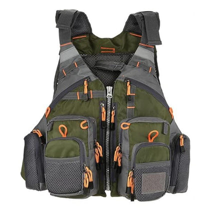 Fishing Vest with Multiple Pockets Lightweight Outdoor Floating Jacket