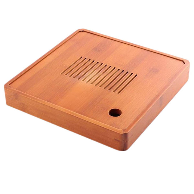 Elegant Bamboo Tea Tray Set Simple Tea Accessories Stand for Home and Office