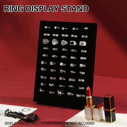 Wood Earring Ring Display Rack with Velvet Fabric for Jewelry Store Showcase Use