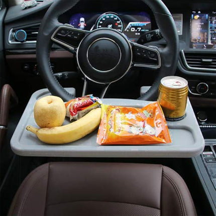 Car Steering Wheel Tray Table Coffee Holder Laptop Stand Sturdy Eating