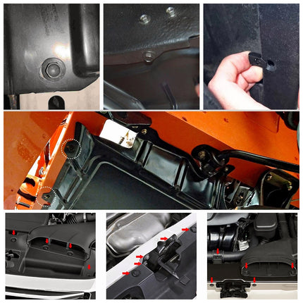 35PCS Auto Parts Screws Fender Bumper Fasteners Anti Rust Corrosion Resistant