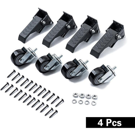 4pcs High Load Bearing Casters Worktable Mobile Casters Heavy Duty Wheel Roller