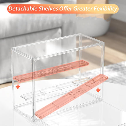 Dustproof Transparent PET Figure Display Box 3 Tier Detachable for Collection