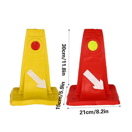 Reflective Traffic Divider Post Lane Separator Direction Arrow Roadwork Durable
