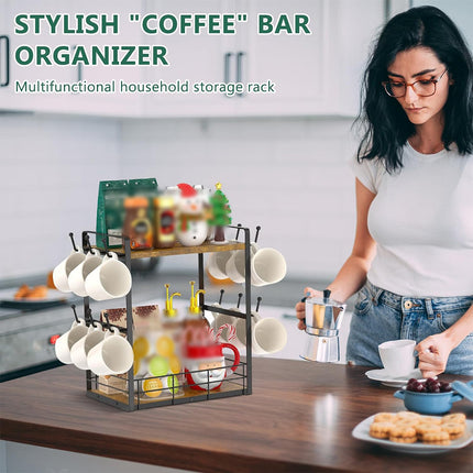 Multi-Functional Home Desktop Spice Storage Rack Kitchen Organizer Space-Saving