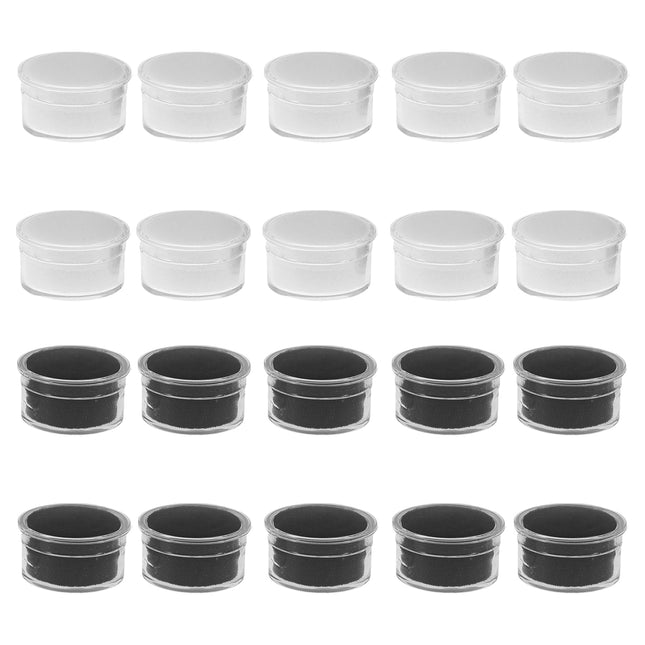 Rotary Cover Transparent Bare Stone Box Jewel Ring Face Diamond Storage Case