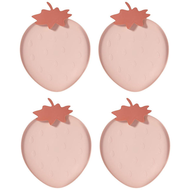 4pcs Fruit Plate Set for Home Living Room Snacks Candy Tray Decorative Use