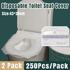 2PCS Travel Disposable Toilet Seat Covers Soluble Paper For Hotel Household Use