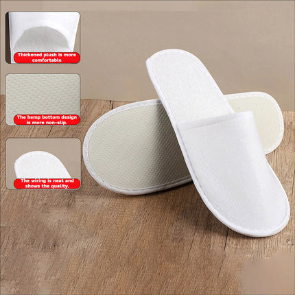 20 Pairs Disposable Hotel Slippers Star Design Homestay Towel Thickened NonSlip
