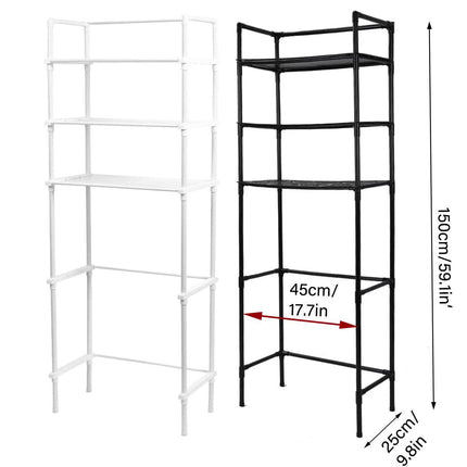 Bathroom Rack Over Toilet Washing Machine Shelf Storage Organizer Stand Unit