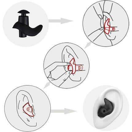 Waterproof Silicone Swimming Earplug Set Soundproof Earplugs with Nose Clip