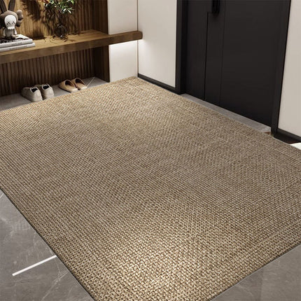 Jute Rug Handmade Area Rug Rectangle Jute Carpet Beige For Home Décor Flooring