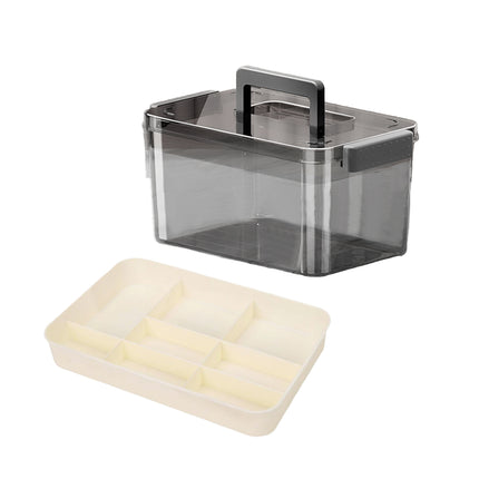 Large Capacity Medicine Storage Box First Aid Organiser Multi Layers Transparent