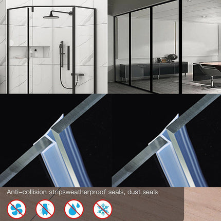 Transparent Silicone Seal Strip in F Shape for Glass Doors Windows