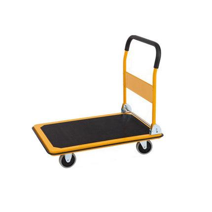Foldable Platform Trolley Cart Steel Frame Swivel Wheels Warehouse Home Moving