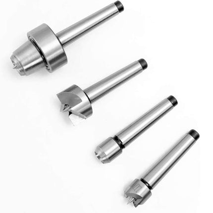 4pcs Woodworking Lathe Center Set Rotary Live Center Tool Kit Turning Machine