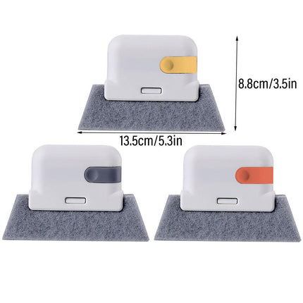 3pcs Window Groove Cleaning Brushes for Door Recess Dirt Remover Tool Set