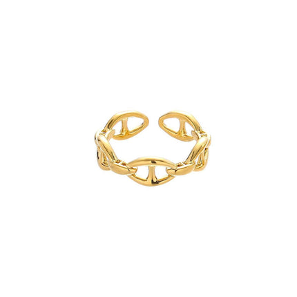 Elegant Light Luxury Line Ring for Women Fashionable All Match Personality Style
