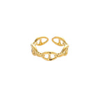 Elegant Light Luxury Line Ring for Women Fashionable All Match Personality Style
