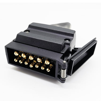 12 Pin Trailer Plug Heavy Duty Weatherproof for Caravan Truck Boat Tow Vehicle