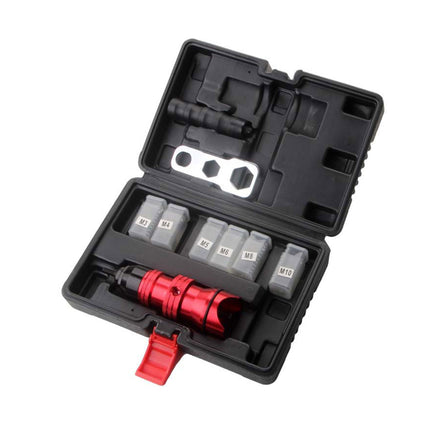Rivet Nut Setter Drill Adapter M3-M10 with 30 Rivet Nuts Hardware Repair Kit