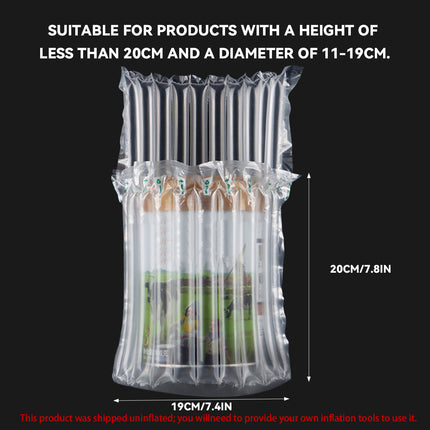100PCS Air Column Protective Bags Shockproof Packaging for Milk Powder Cans