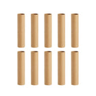 Kraft Paper Tubes 10pcs Round Poster Packaging Tubes Handmade Storage Containers