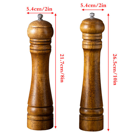 Wooden Pepper Grinder Manual Salt Spice Mill Bottle Household Grinding Tool