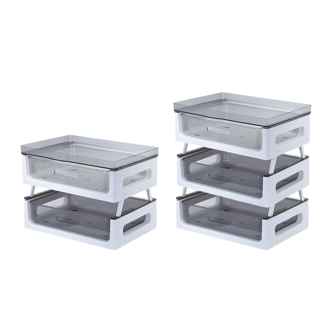 2 or 3 Tier Transparent Drawer Storage Rack for Home and Office Desk