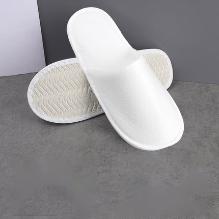 20 Pairs Disposable Non Slip Slippers Brushed Plush Bottom Soft Sole Comfort