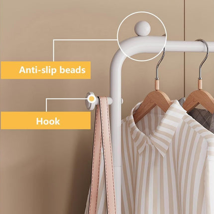 Simple Clothes Rack Steel Frame Non-Woven Fabric Durable for Bedroom Storage Use