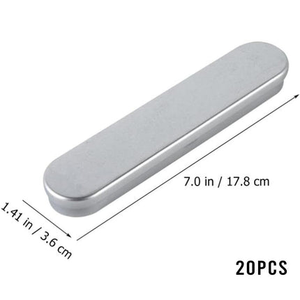 20PCS Metal Pencil Box Storage Case Tin Pen Holder Durable Packaging Organizer