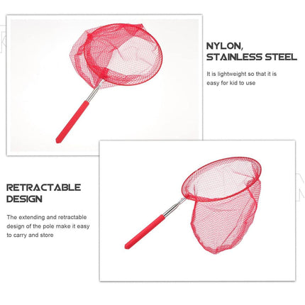 7pcs Telescopic Fishing Net Small Insect Catching Net Outdoor Fun Toy Set