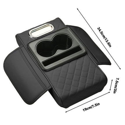 Car Armrest Pad Central Console Storage Box Lift Cushion Rest Support Organizer