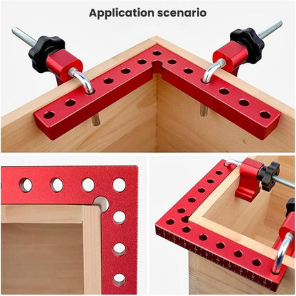 Right Angle Ruler Woodworking Clamp L Type Scribe Positioning Holder Tool